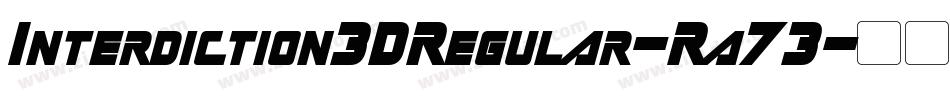 Interdiction3DRegular-Ra73字体转换