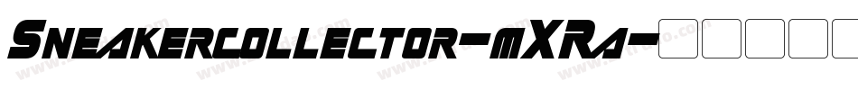 Sneakercollector-mXRa字体转换
