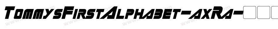 TommysFirstAlphabet-axRa字体转换