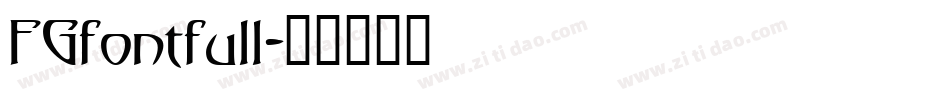 FGfontfull字体转换