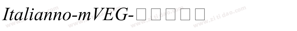 Italianno-mVEG字体转换