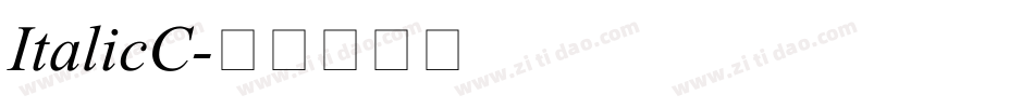 ItalicC字体转换
