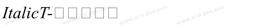 ItalicT字体转换