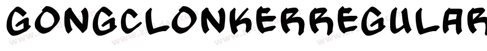 GongclonkerRegular-G字体转换