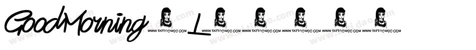 GoodMorning-L3304字体转换