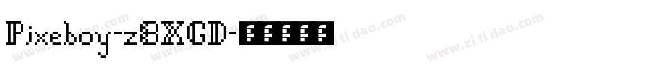 Pixeboy-z8XGD字体转换