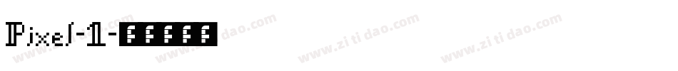 Pixel-1字体转换