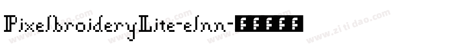 PixelbroideryLite-elnn字体转换