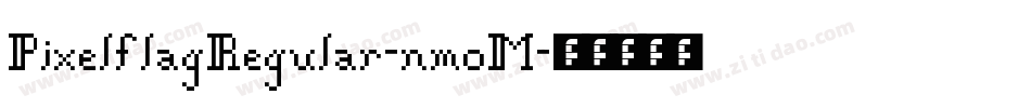 PixelflagRegular-nmoM字体转换