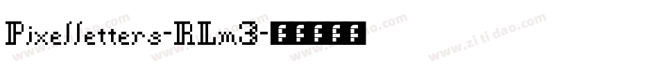 Pixelletters-RLm3字体转换