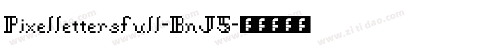 Pixellettersfull-BnJ5字体转换