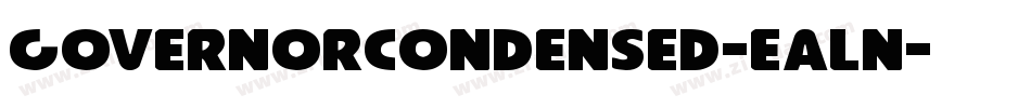 GovernorCondensed-eAln字体转换