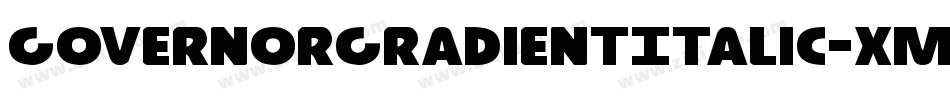 GovernorGradientItalic-xmgq字体转换