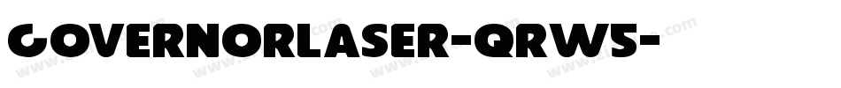 GovernorLaser-qrw5字体转换