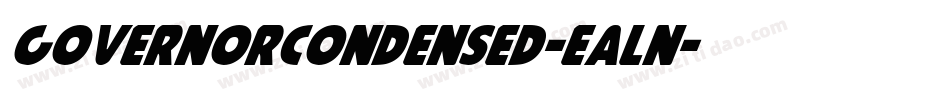 GovernorCondensed-eAln字体转换