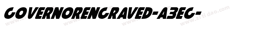 GovernorEngraved-a3eg字体转换