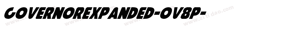 GovernorExpanded-Ov8p字体转换