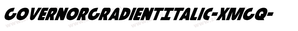 GovernorGradientItalic-xmgq字体转换