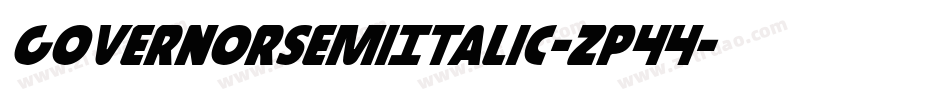 GovernorSemiItalic-zP44字体转换