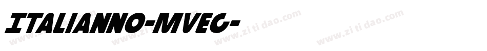Italianno-mVEG字体转换