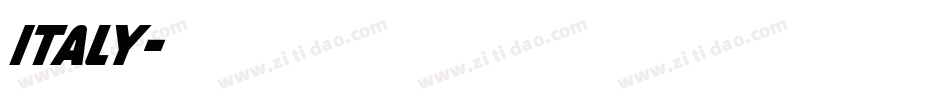 italy字体转换