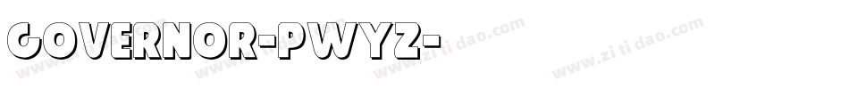 Governor-PwYZ字体转换