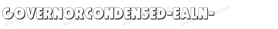GovernorCondensed-eAln字体转换