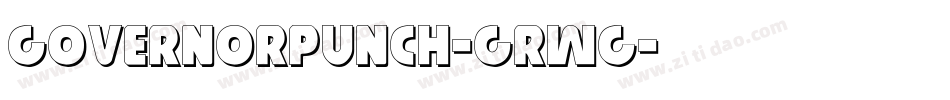 GovernorPunch-GRWg字体转换