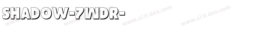 Shadow-7WdR字体转换