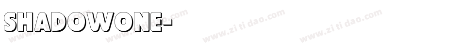 Shadowone字体转换