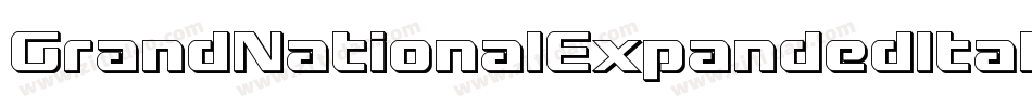 GrandNationalExpandedItalic-4A6D字体转换
