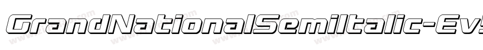GrandNationalSemiItalic-Ev5l字体转换