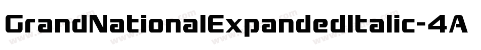 GrandNationalExpandedItalic-4A6D字体转换