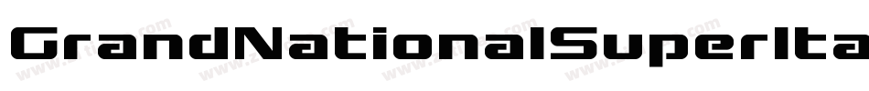 GrandNationalSuperItalic-O453字体转换