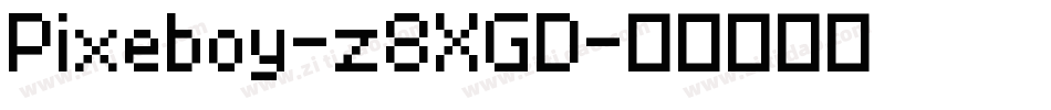 Pixeboy-z8XGD字体转换