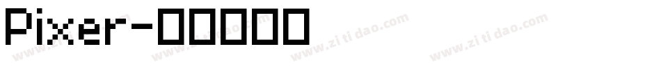 Pixer字体转换