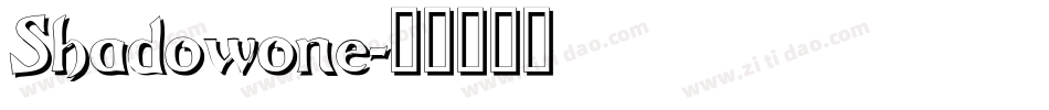 Shadowone字体转换