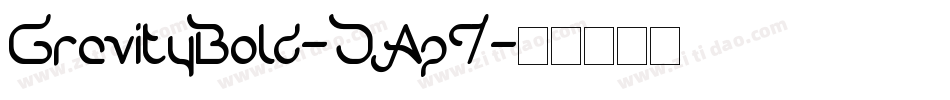 GravityBold-JAp7字体转换
