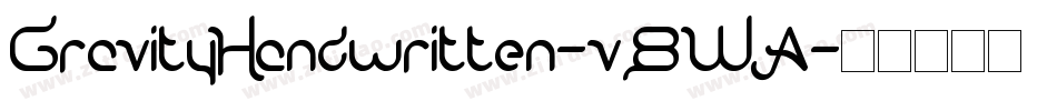 GravityHandwritten-v8WA字体转换
