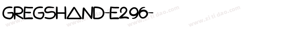 GregsHand-e296字体转换