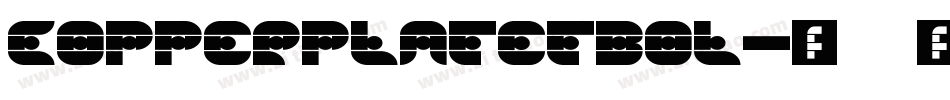 CopperplateTBol字体转换