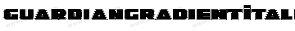 GuardianGradientItalic-7B95K字体转换