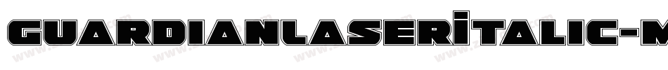 GuardianLaserItalic-MVYXY字体转换
