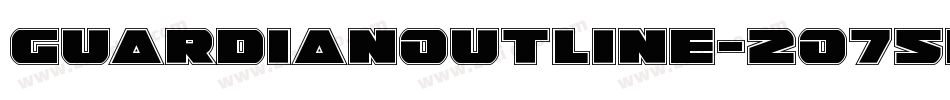 GuardianOutline-2O75d字体转换