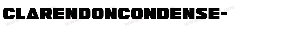 ClarendonCondense字体转换