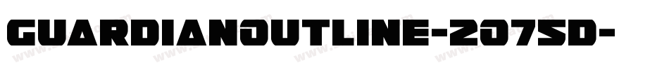 GuardianOutline-2O75d字体转换