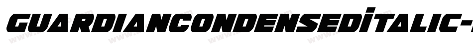 GuardianCondensedItalic-BWBrd字体转换