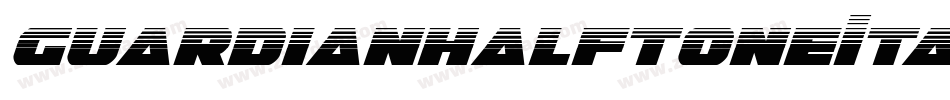 GuardianHalftoneItalic-8M8Y0字体转换