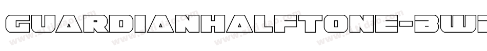 GuardianHalftone-BWBPx字体转换