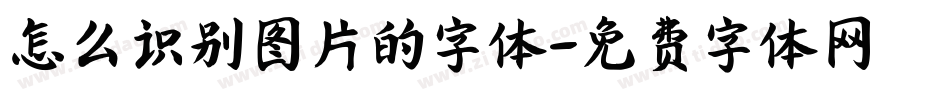 怎么识别图片的字体字体转换